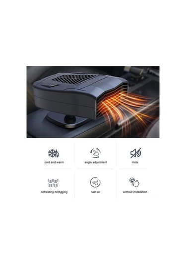 Maoyaya 360 Dönebilen 12v Isıtıcı - Hızlı Isıtma & Buz Çözme, Kışın Kurtarıcısı