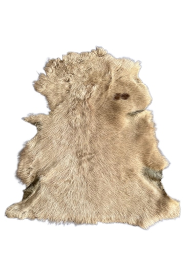 Naturel Uzun Tüylü Koyun Postu - Doğal Post Paspas Vizon