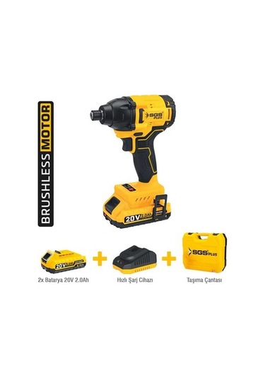 Sgs SGS5500 20V 2 Amper Akülü Darbeli Vidalama Seti
