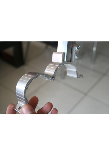 Pratik Balkon Çamaşır Kurutma Askısı - %100 Alüminyum Kurutmalık Gri