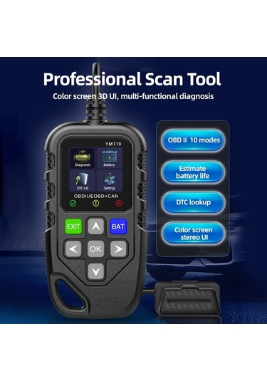 Pazly Obd Iı Tarayıcı, Araba Motor Arıza Kodu Okuyucu, Pil Kontrol Cihazı K23071