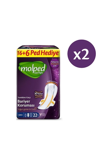 Molped Supernight Gece Avantajlı Dev Fırsat 44 Adet