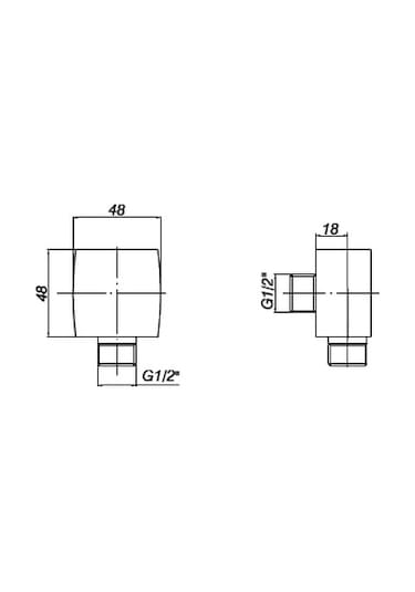 Gpd Ankastre Kabin Duş Adaptörü Ggr04 Krom