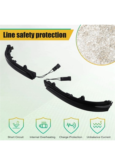 Xiaaokeji Vw Jetta Mk6 Se İçin Araba Dinamik Dikiz Aynası Dönüş Sinyal Lambası