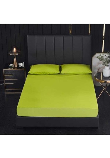 Novahub Yeşil Konfor Yatak İpeksi Yumuşak Çarşaf Fırçalanmış Mikrofiber Derin Cep Levha 80-200+30cm Yeşil