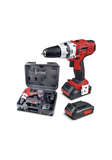 Dbk CD 180 Lİ-2 18V 2 Ah Li-ion Çift Akülü Şarjlı Matkap Vidalama + 18 Parça Uç