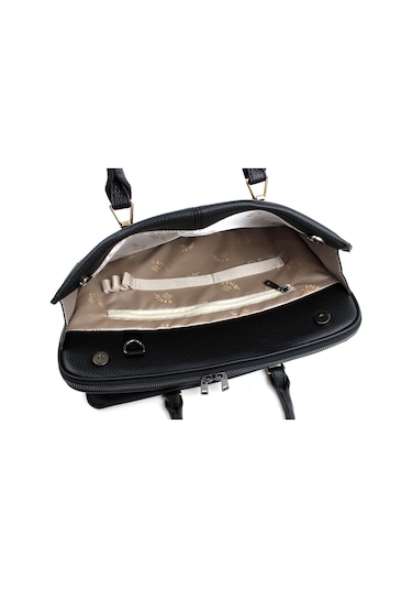 Kadın Siyah İpad Notebook 13 & 14 İnç Laptop Ve Evrak Çantası Siyah