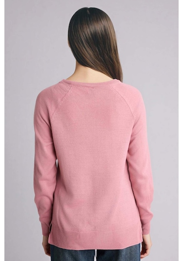 Defacto Relax Fit Bisiklet Yaka Basic Düz Triko Kazak I6913az25wnpn141 Pembe