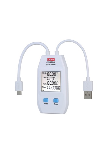 Ximistore9 Ut658 Dijital Usb Volt-ampermetre: Akıllı Akü Kapasite Test Cihazı, Hızlı Şarj Protokolü Ve Denge Ölçümü 4-24v, 0.05-5a Beyaz