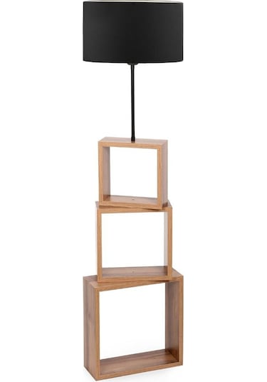 A&g Kare Hareketli Raflı Lambader Kumaş Başlık Çok Renkli