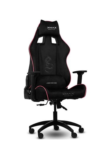 Rio Pus Balerion Terletmez Kadife Kumaş Siyah Gaming Oyuncu Koltuğu -14 Siyah