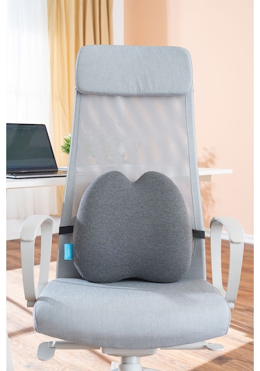 Ortopedik Visco Lüx Bel Yastığı Ofis Araba Koltuk Yastığı Bel Destek Minderi 39x39x11 Cm