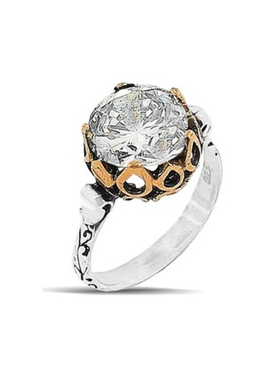 Gümüş Zirkon Tek Taşlı Otantik Üçlü Set