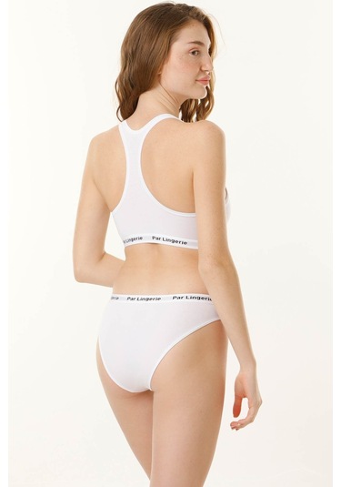 Sporcu Büstiyer Takım Beyaz