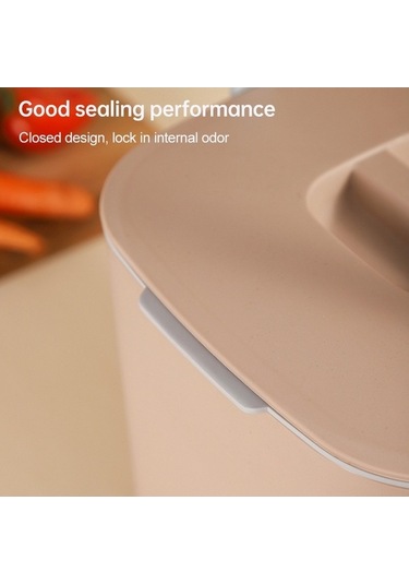 Tongxida Anasıniflı Mutfak Çöp Kutusu Kapaklı Basit Moda Sınıflandırma Çöp Kutusu Gri Gri