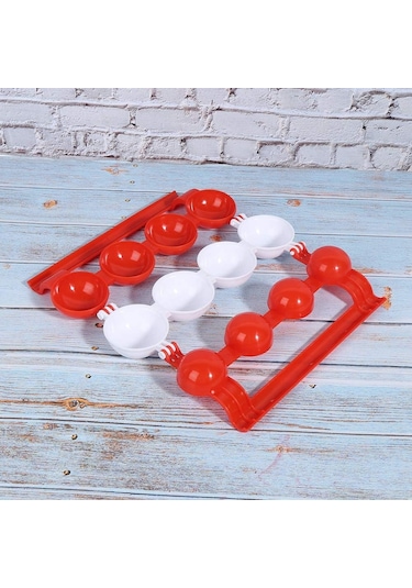 Doldurulmuş Balık Köfte Kalıbı Köfte Makinesi Kalıp Topu Ev Mutfa KIrmızı