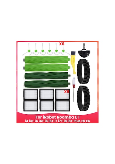 Crackedice Irobot Roomba Eı Serisi I3 I3+ Elektrikli Süpürge İçin Yedek Parçalar
