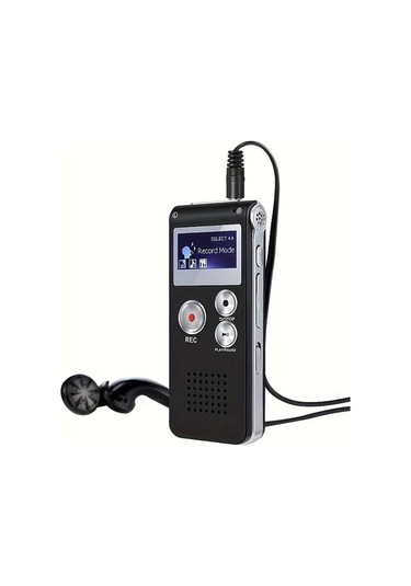 Willowhaven Siyah 8gb 650hr Dijital Ses Kaydedici Mp3 Çalar 4gb Sd Yuvalı Kulaklık Usb Şarj