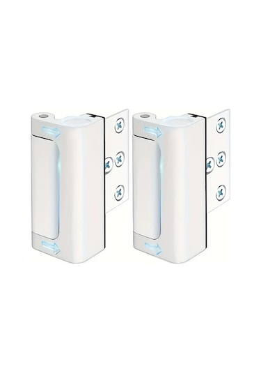 Willowhaven Gri 2 Adet Ev Güvenlik Kapı Kilidi 800 Pound Dayanıklı Gece Kilidi