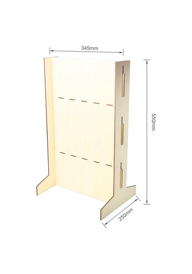 Hangfox Ahşap Şampanya Ve Bardak Tutucu - Düğün/parti Serim Aracı, 10 Bardak Kapasitesi, Kolay Montajlı 550x345x250mm