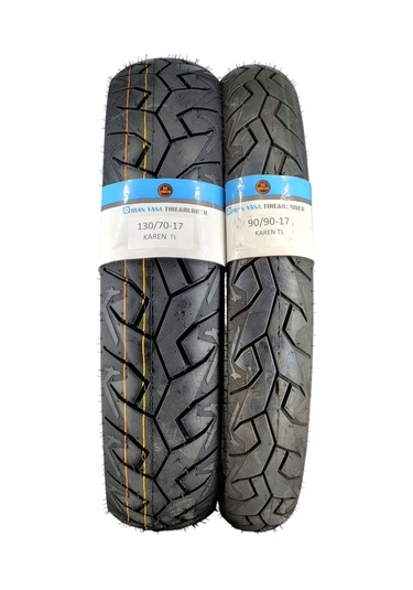 130/70-17 Ve 90/90-17 Tl Tubeless - Dubleks Motosiklet Lastiği Takım