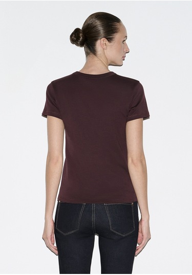 Mavi - Bordo Basic Tişört 1614065-70223 Bordo