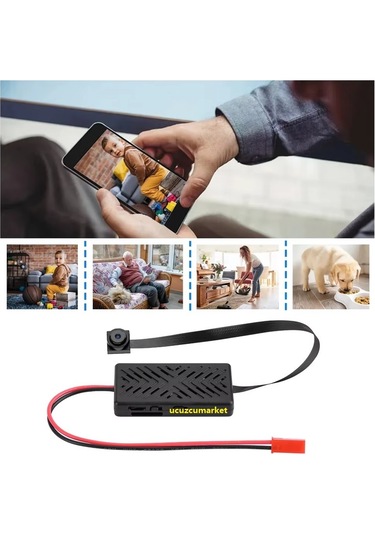 Wifi Micro Mini Lens Güvenlik Kamera Uzaktan İzleme-ses Dinleme-hafıza Kart Kayıt-hareket Algılama