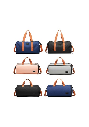 Sones Büyük Kapasiteli Kuru Ve Islak Ayırma Su Geçirmez Spor Çantası Elde Taşınabilir Günlük Yoga Çantası, Renk: 9920 Mavi