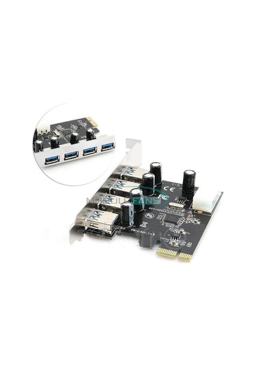 USB 3 0 PCI Express PCI E 4 Port Kart Çoklayıcı PCIe