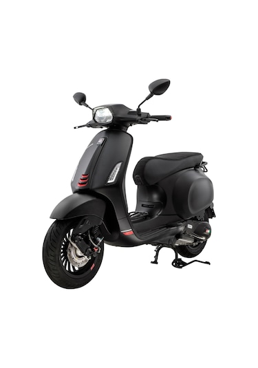 Vespa Sprint Ayna Kısa Tip Mat Siyah Takım M8 2013-2023 / Sıp