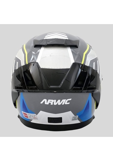 Arwic Pro Model Kapalı Full Face Motosiklet Kaskı Ar939 Mavi