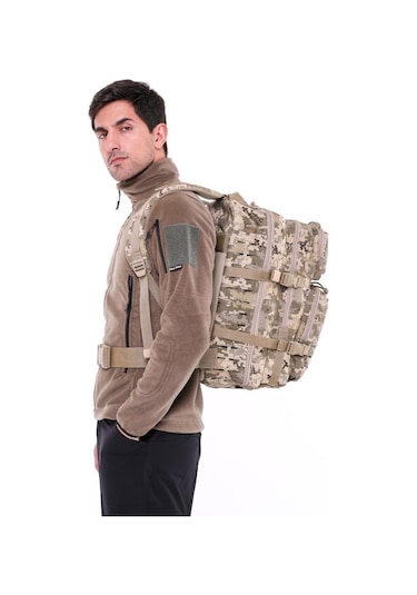 Single Sword 36l Su Geçirmez Outdoor Taktik Sırt Çantası Kamuflaj-Haki Nano