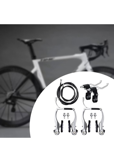 Dış Mekan Bisikleti İçin Metal Kollar Ve Kablolarla Bisiklet Fren Seti