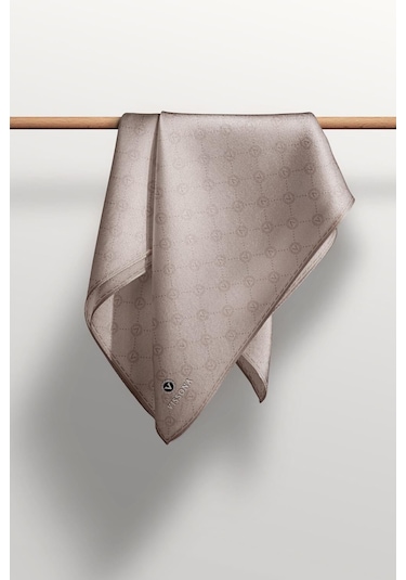 Vissona Twill İpek Eşarp Taş Gri