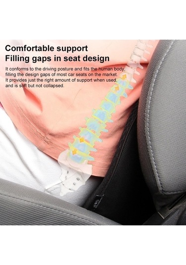Novahub Araba Mini Koltuk Minderi Nefes Alabilir Bel Koltuk Paspası Kırmızı Kırmızı Ve Mavi Renkler Kırmızı
