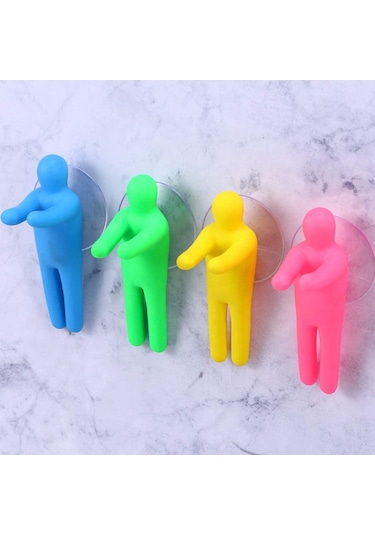 Çocuklar İçin Eğlenceli, Renkli Diş Fırçası Tutucu Seti, 6 Vantuzlu Kanca Diğer