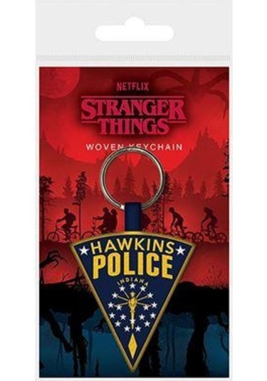 Stranger Thıngs Hawkıns Polıce Dokuma Anahtarlık Çok Renkli Çok Renkli