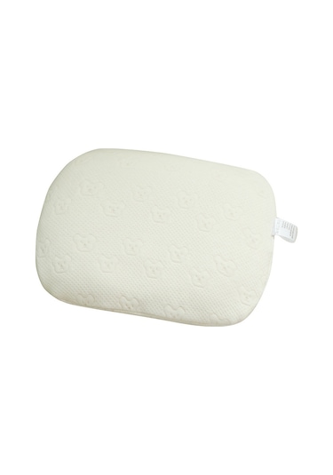 Mengtuo Karikatür Lateks Yastık, 0-3 Yaş Bebek Şekillendirme Yastığı, Kısmi Kafalı Bebekler İçin Çocuk Pamuklu Yastık, Küçük Ayı