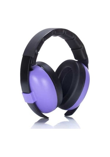 Novahub Yeni Yalıtımlı Uyku Ses Önleyici Mor Kulaklık Koruyucu Gürültü Bebek Bebek Qx