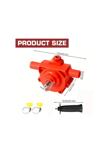 Xuweiwei 1 Set Elektrikli Matkap Su Pompası Ev Ve Dış Mekan Kullanımı İçin Yükseltilmiş Taşınabilir Hızlı Su Akışı