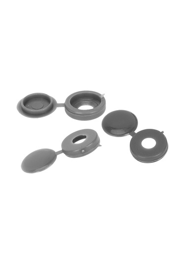 Xurunkeji 200 Adet Vidalı Kapak Plastik Menteşeli Vida Başı Kapakları Vidalı Kapak Kapakları Takmalı Yedek Vida Dekoratif Kapakları Gri 15x11x3cm