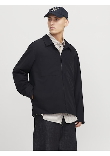 Erkek Gömlek Yaka Ceket - Perfect - 12270677 Black Siyah