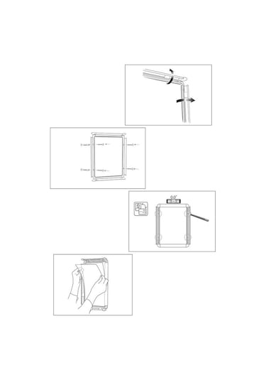 Tak Çıkar Rondo Çerçeve A4 21x30 Cm 1 Adet Açılır Kapanır Çerçeve Aç Kapa Çerçeve A4 Afiş Çercevesi