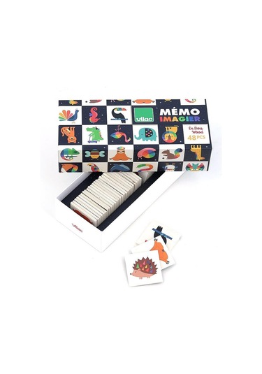 Vilac - Andy Westface Memory Game - Ahşap Hafıza Oyunu