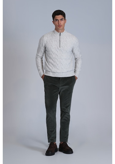 Lufian Onka Spor Erkek Chino Pantolon Slim Fit Yeşil Yeşil 112190309100600 Yeşil