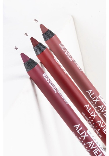Alix Avien Suya Dayanıklı Uzun Süre Kalıcı Yumuşak Dudak Kalemi Staying Power Lip Pencil 56 Wild Red