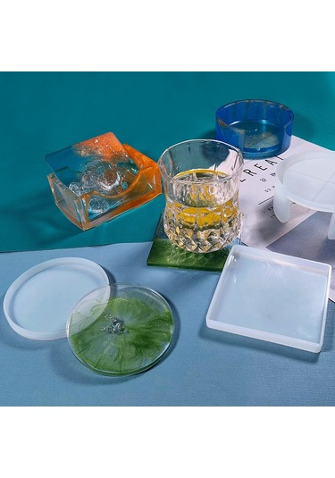 Sones Kendin Yap Kristal Epoksi Saklama Kutusu Silikon Kalıp, Özellikler: 12 Adet/set