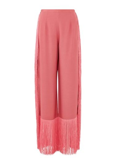 Taller Marmo Şık Yüksek Bel Salaş Pantolon Pembe