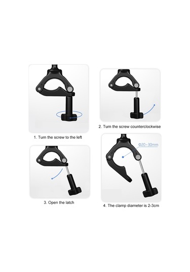 Puluz Pu862 Kamera Montajı Kelepçe Montajı Bisiklet Gümüş