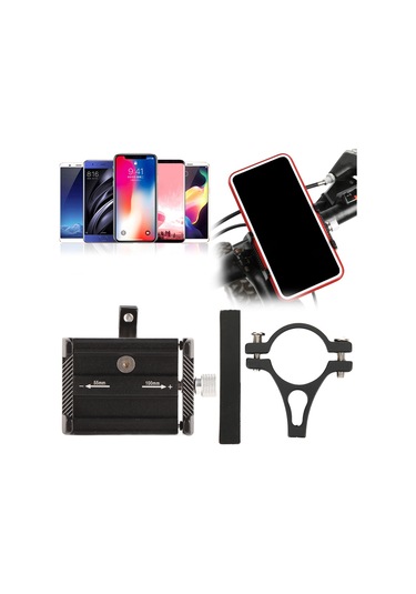 Ximistore9 Bisiklet İçin Alüminyum Telefon Tutucu - Sağlam, Hızlı Kurulumlu, 4.0-6.7 İnç Telefonlar İçin, 22.2-31.8 Mm Sapkalarda Uyumlu